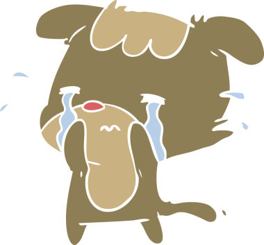 Bir insan tarafından çizilmiş yassı renkli karikatür.