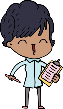 Bir insan tarafından çizilmiş gülen kadın çizgi filmi.