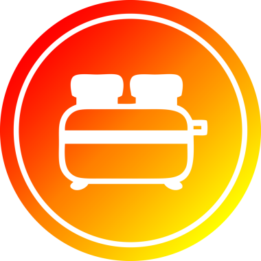 Bir insan tarafından çizilmiş sıcak gradyan bir tost simgesi.