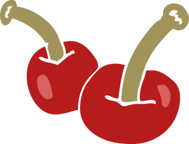 Bir insan tarafından çizilmiş karalama kirazı.