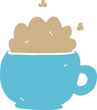 bir insan tarafından çizilmiş karalama frappacino