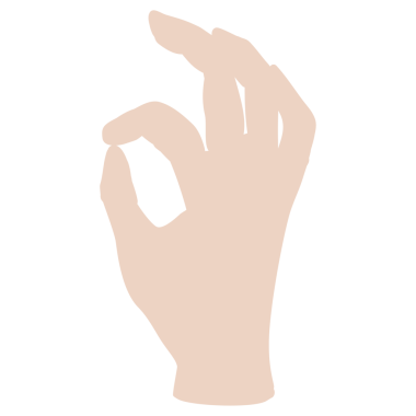 Bir insan tarafından çizilmiş el hareketi.