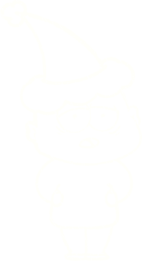 Bir insan tarafından çizilen Noel Adam Tebeşiri