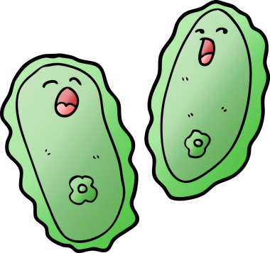 bir insan tarafından çizilmiş karikatür hücreleri