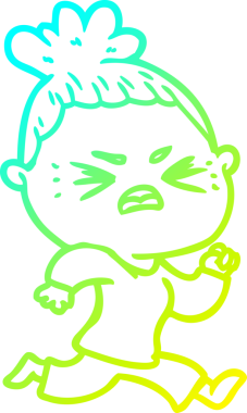 Bir insan tarafından çizilmiş kızgın bir karikatür çizimi.