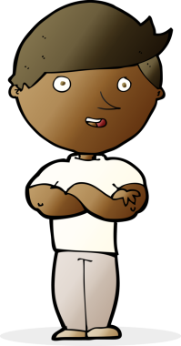 Bir insan tarafından çizilmiş mutlu bir adam.