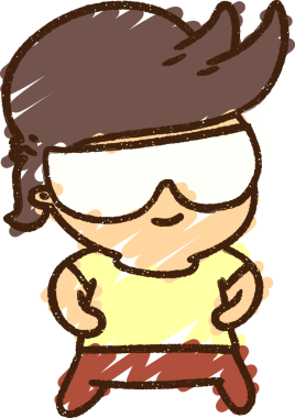 Bir insan tarafından çizilen Havalı Çocuk Tebeşiri