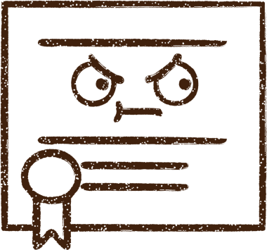 Bir insan tarafından çizilen önemli Karakalem Sertifikası