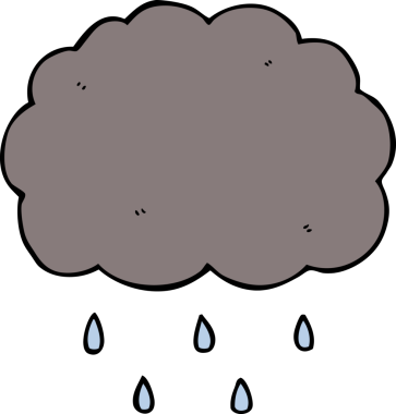 Bir insan tarafından çizilmiş karikatür bulutu.