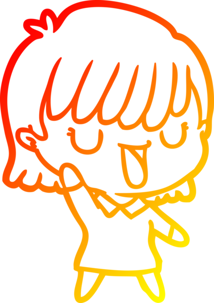 Bir insan tarafından çizilmiş bir karikatür kadın çizimi