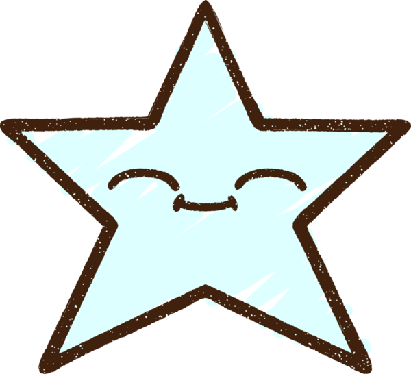 Bir insan tarafından çizilen Yıldız Tebeşiri