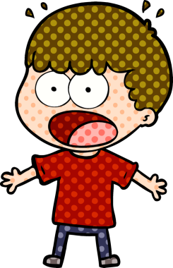 Bir insan tarafından çizilmiş bir karikatür.