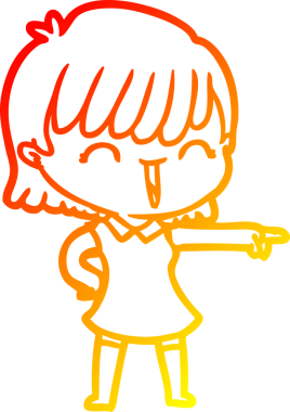 Bir insan tarafından çizilmiş bir karikatür kadın çizimi