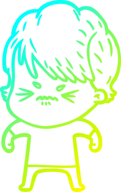 Bir insan tarafından çizilmiş karikatür çizimi.