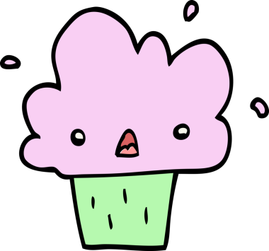 Bir insan tarafından çizilmiş bir kek.