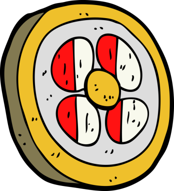 bir insan tarafından çizilmiş ortaçağ kalkanı.