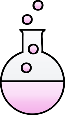 Bir insan tarafından çizilen bilimsel bir deneyin gölgelenmiş karikatürü.