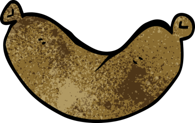 Bir insan tarafından çizilmiş sosis karalaması.