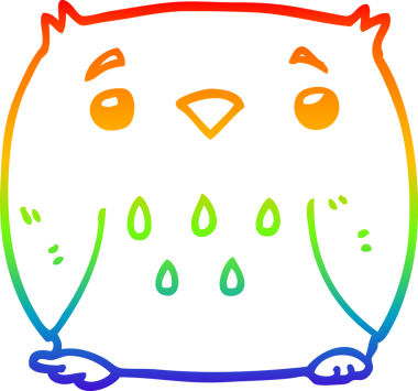 bir insan tarafından çizilmiş bir baykuşun çizimi.