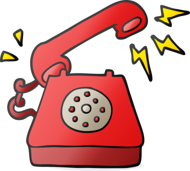 Bir insan tarafından çizilmiş karikatür çizilmiş telefon.