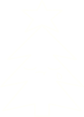 Bir insan tarafından çizilmiş Noel Ağacı Tebeşiri