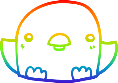 gökkuşağı gradyanı çizimi bir insan tarafından çizilmiş bir karikatür yavrusu