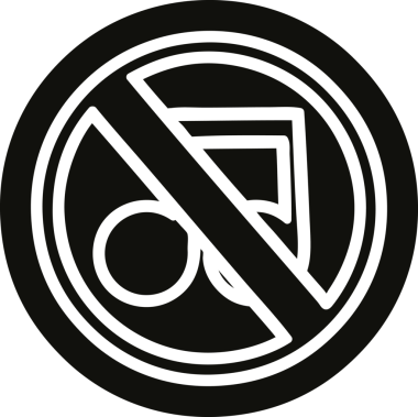 bir insan tarafından çizilmiş müzik simgesi yok