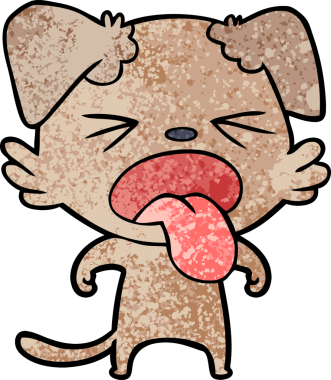 Bir insan tarafından çizilmiş iğrenç bir çizgi film.