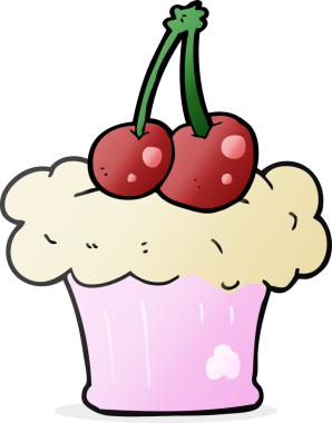 Bir insan tarafından çizilmiş serbest çizim kek.