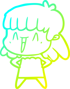 Bir insan tarafından çizilmiş bir karikatür kadın çizimi.