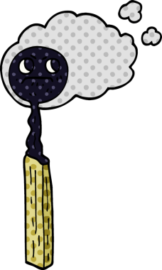 karikatür eşleşmesi bir insan tarafından çizildi