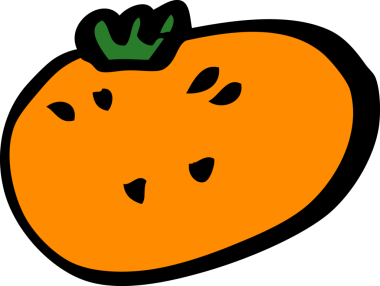 Bir insan tarafından çizilmiş karalama turuncusu.