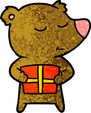 Bir insan tarafından çizilmiş ayı karikatürü çizicisi