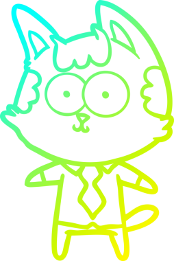 Bir insan tarafından çizilmiş mutlu çizgi film karakteri bir ofis çalışanı çizimi.