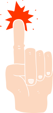 Bir insan tarafından çizilen düz renk çizimi