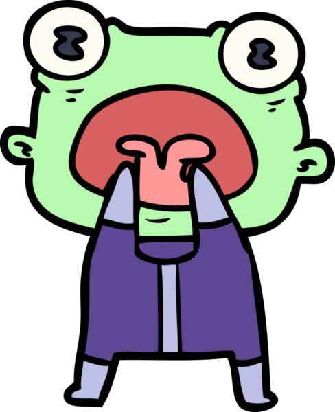 Bir insan tarafından çizilmiş garip uzaylı çizgi filmi.