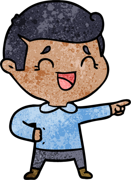 Bir insan tarafından çizilmiş gülen adam.