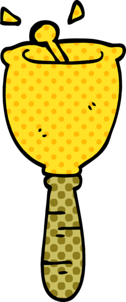 Bir insan tarafından çizilmiş karalama zili.