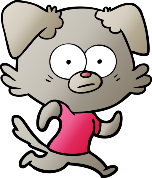 Bir insan tarafından çizilmiş sinirli köpek çizgi filmi.