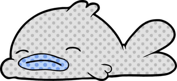 Bir insan tarafından çizilmiş şirin karikatür balığı.