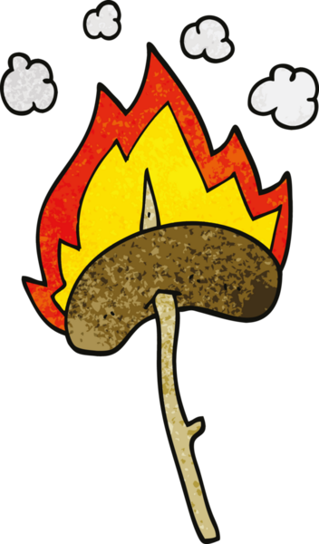 Bir insan tarafından çizilmiş bir sosislinin karalaması.