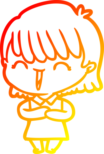 Bir insan tarafından çizilmiş bir karikatür kadın çizimi