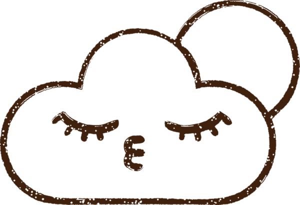 Bir insan tarafından çizilmiş bulut kömürü çizimi