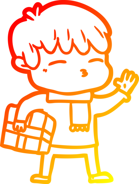 Bir insan tarafından çizilmiş, çizgi film karakteri meraklı bir çocuk çizimi.