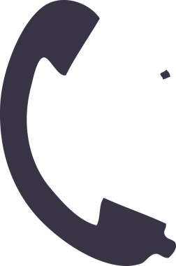 Bir insan tarafından çizilmiş bir telefon ahizesinin düz renkli retro çizimi