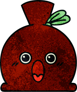 Bir insan tarafından çizilmiş eski grunge desenli bir çuval.