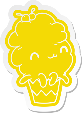 Bir insan tarafından çizilmiş kawaii ahtapot keki.