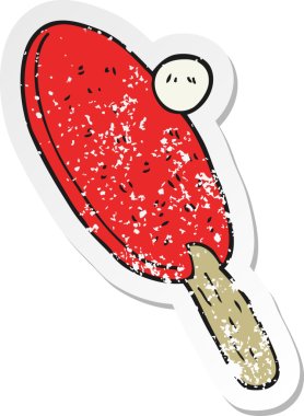 Bir insan tarafından çizilmiş, karikatür masası tenis sopası.