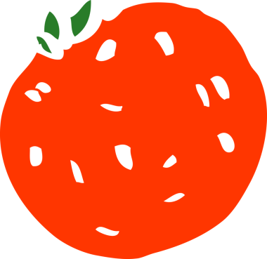 Bir insan tarafından çizilmiş organik portakal karalaması.