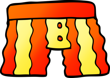 Bir insan tarafından çizilmiş karalama iç çamaşırı.